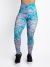 BumBum Scrunch Leggings Holographic Neon Wave