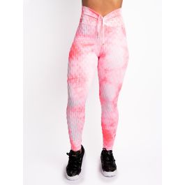 BumBum Scrunch Leggings Jacquard Tie dye Pink